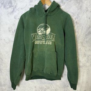 Vintage WindRiver Outfitting Co Sweatshirt Adult Green Outdoor Nature B2